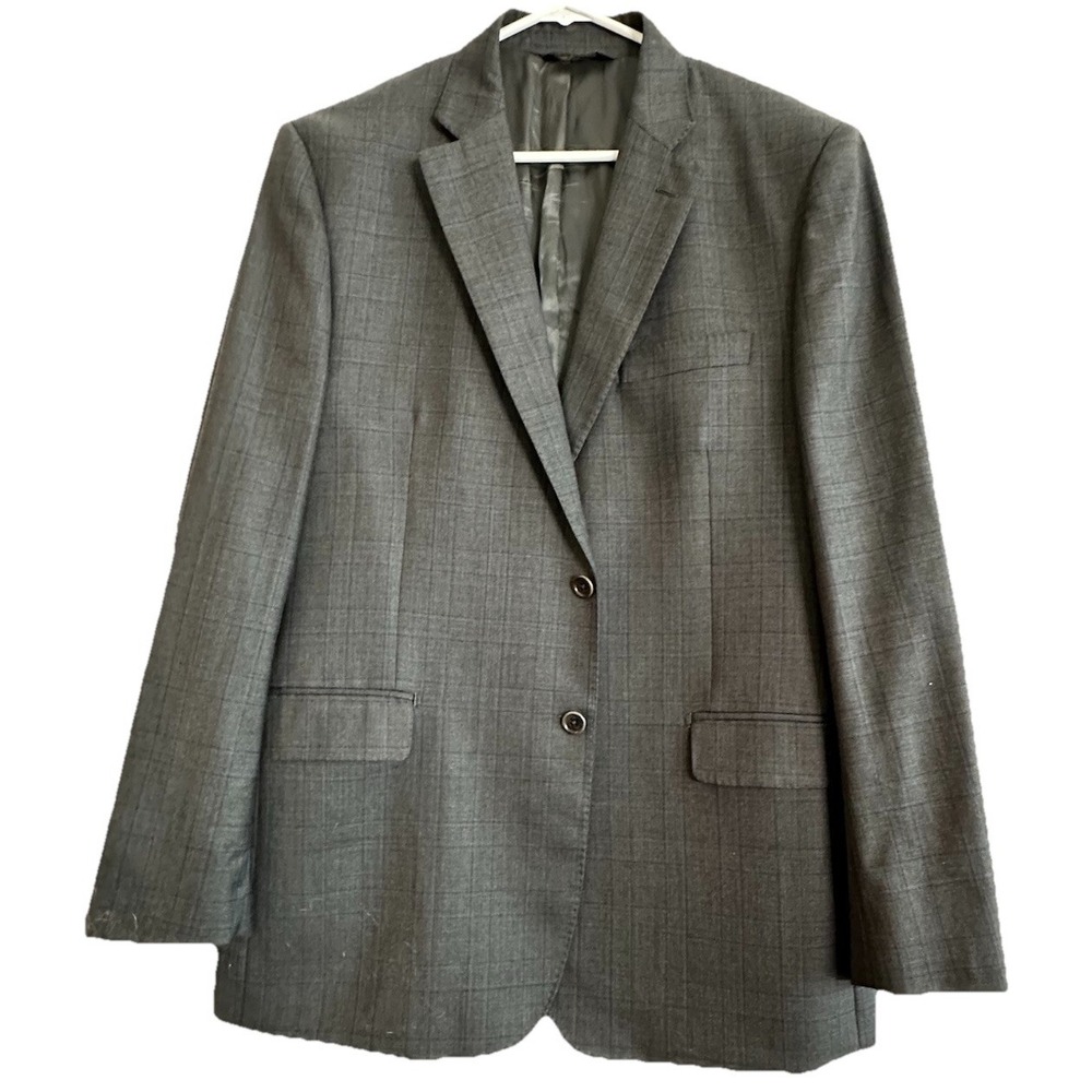Ermenegildo Zegna Gray Blazer 44R Saks Fifth Black Label Wool Sport Jacket